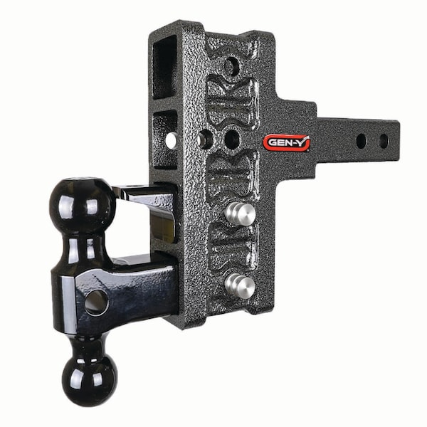 MEGA-DUTY 2 Shank 5 Offset Drop 1.5K TW 10K Hitch & GH-031 Dual-Ball & GH-032 Pintle Lock
